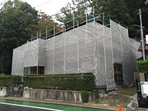 改修工事の足場組立4 | 足場組立・鳶工事のKRS株式会社【岐阜県土岐市】