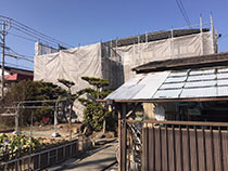 改修工事の足場組立5 | 足場組立・鳶工事のKRS株式会社【岐阜県土岐市】