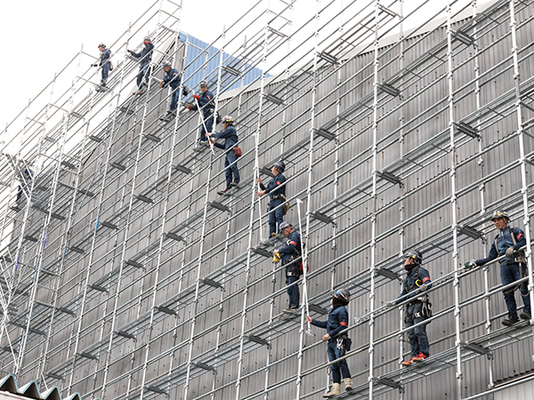 一般住宅のビケ足場