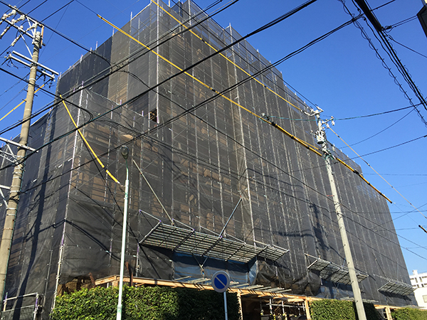 一般住宅のビケ足場