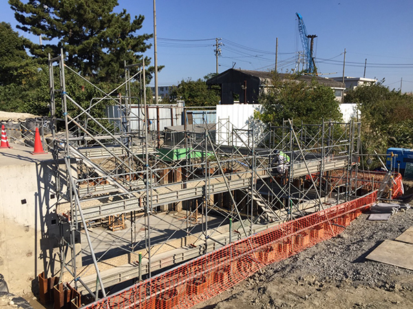 一般住宅のビケ足場
